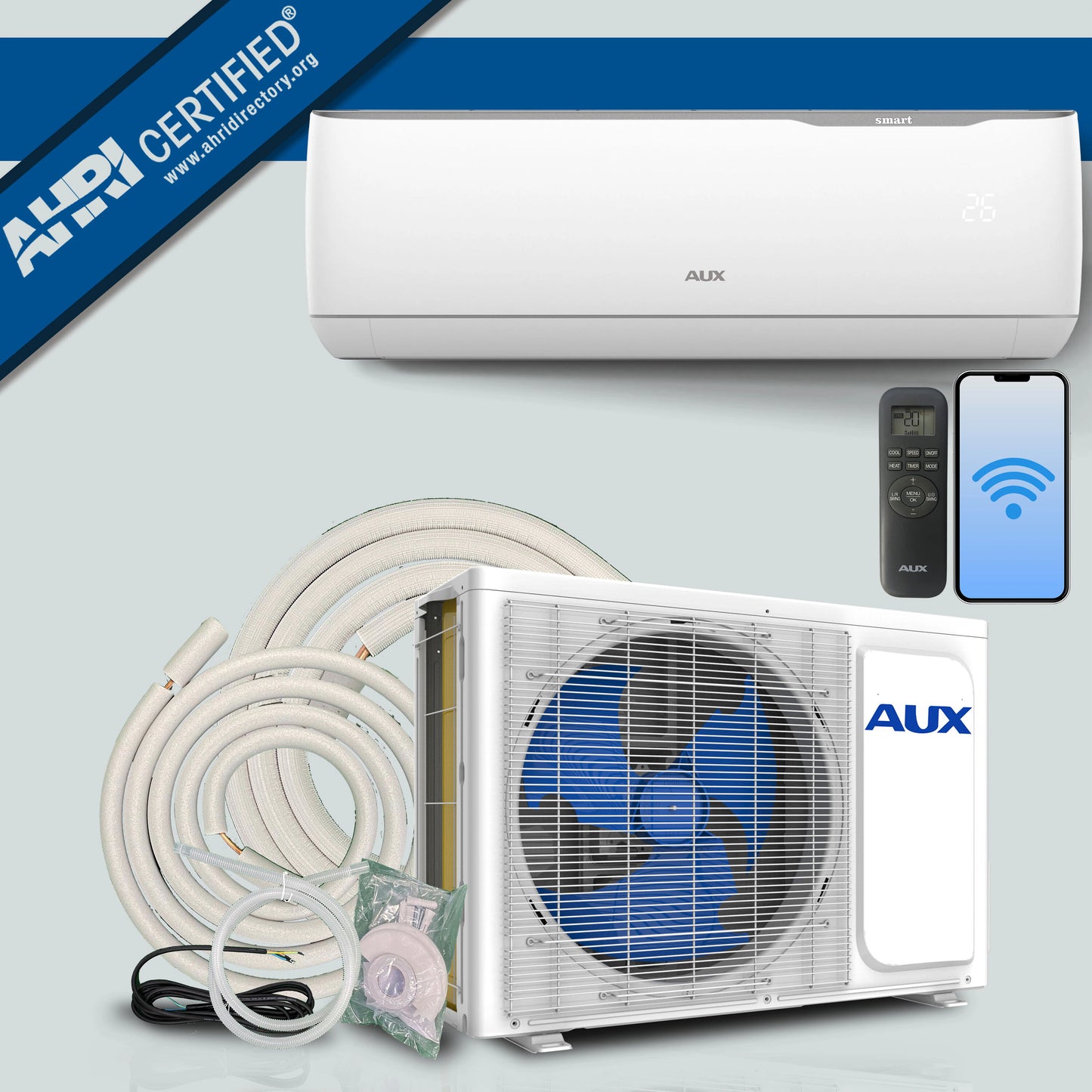 AUX Mini Split Air Conditioner Unit (AMAR12HP115V1CH / AMAR12HP115V1CO)